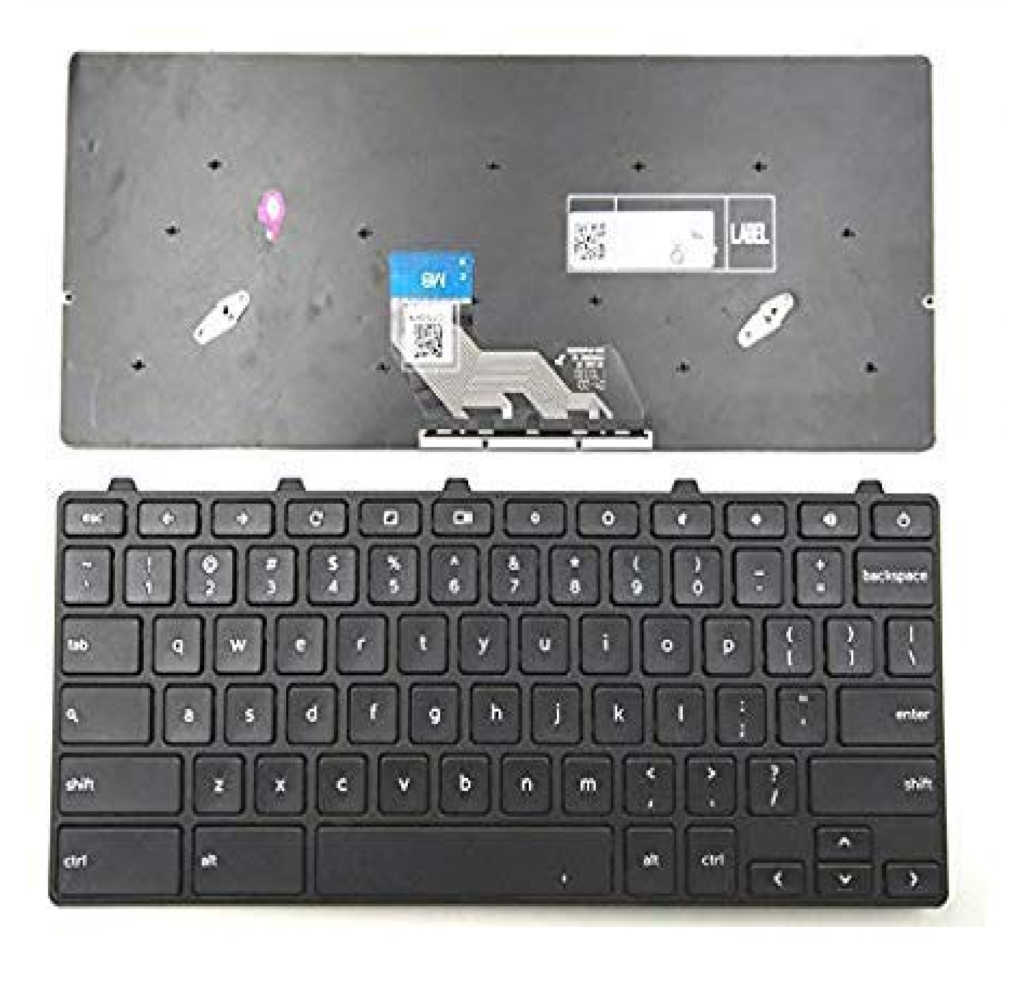 DELL Latitude 3189 3380 3180 Laptop Keyboard With ON OFF Switch Black