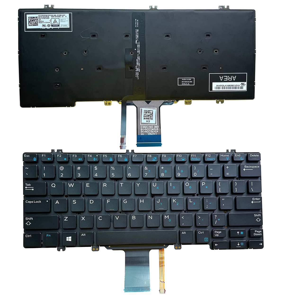 Dell Latitude Laptop Keyboard With Backlit Us Version Black