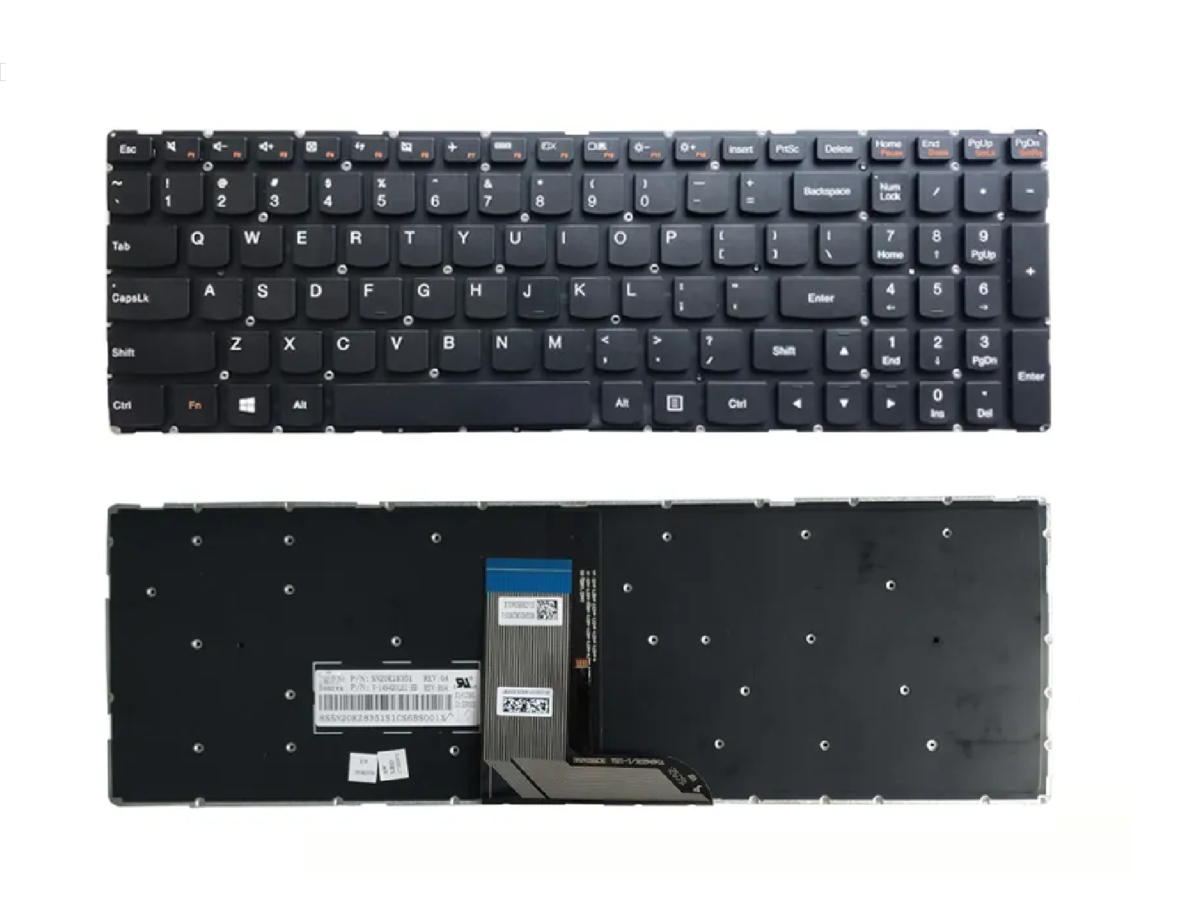 Lenovo Edge 2 15 1580 Flex 3 15 1570 Laptop Keyboard Black With Backlit