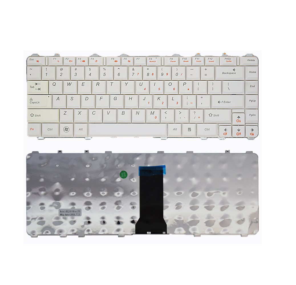Lenovo Y450 Y450A Laptop Keyboard White - Lappiekeyboards