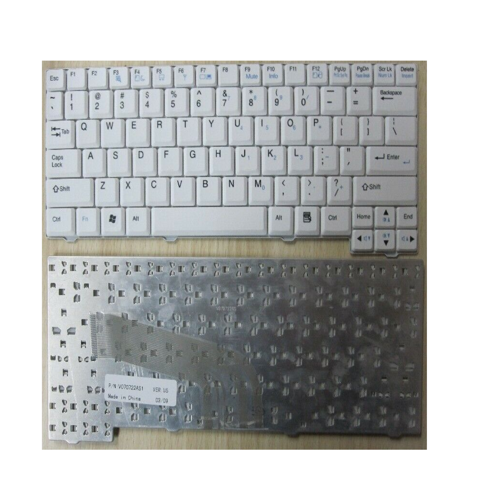 LG X110 X120 Laptop Keyboard White - Lappiekeyboards